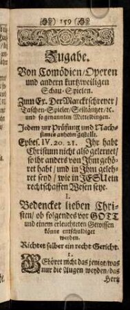 159-170, Zugabe