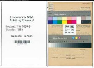 Entnazifizierung Heinrich Boecker , geb. 03.12.1911 (Justizbeamter)