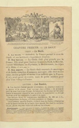 Chapitre premier. - La Gaule