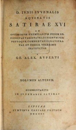 Satyrae XVI. 2 (1801)