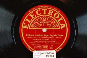 Mädchen, in deinen Augen liegt ein Zauber : Liebes-Duett, 1. Teil; "Madame Butterfly" / Puccini