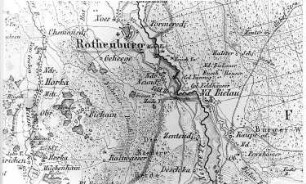 Horka-Biehain. Atlas von Schlesien, Kr. Rothenburg, Verlag C. Flemming/Glogau, um 1850