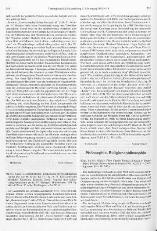 291-292 [Rezension] Reallexikon zur byzantinischen Kunst ; Bd. IV, Lfg. 29-32