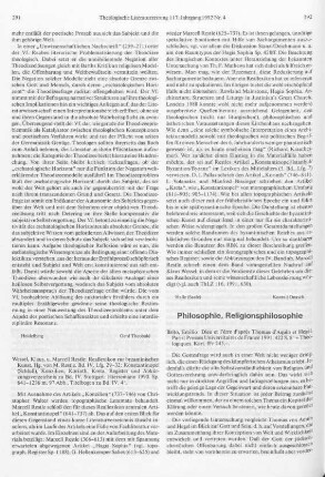 291-292 [Rezension] Reallexikon zur byzantinischen Kunst ; Bd. IV, Lfg. 29-32