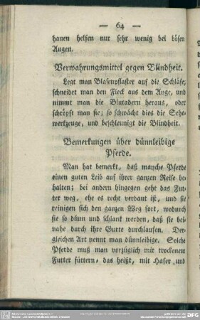 Verwahrungsmittel gegen Blindheit