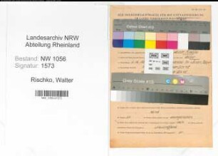 Entnazifizierung Walter Rischko , geb. 01.12.1907 (Schlosser)