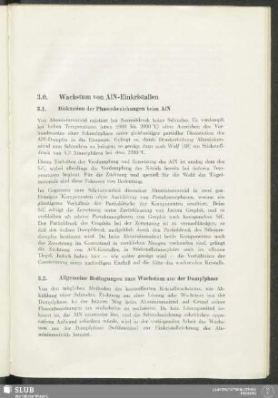 3.0. Wachstum von AIN-Einkristallen