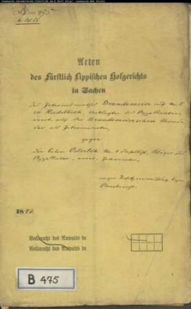 Brandsmeier, Nr. 8 zu Heidelbeck gegen Osterloh Nr. 1 zu Heidelbeck