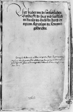 Vier Bücher von der hochlöblichen Sippschaft des Chur- und fürstlichen Hauses zu Sachsen