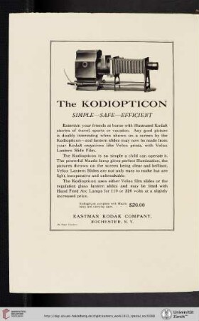 Eastman Kodak Company [The Kodiopticon, coated paper]