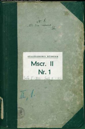 Fürstbistum Münster und rheinisch-westfälischer Raum (Urkundenabschriften)