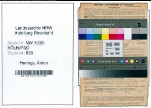 Entnazifizierung Anton Harings , geb. 04.09.1889 (Kaufmaennischer Angestellter)