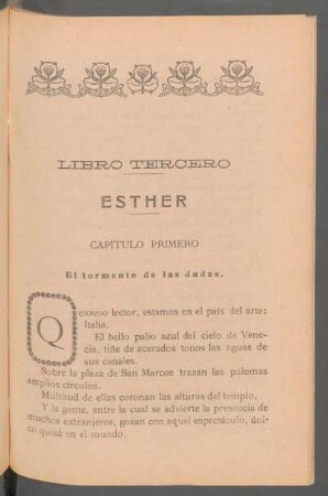 Capítulo primero - El tormento de las dudas.