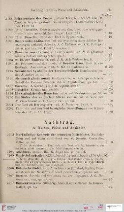 Nachtrag (Nr. 3203 - 3332)