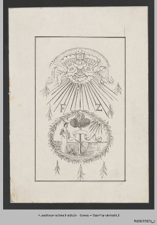 Zeichnungen von Wappen und Abzeichen : Wappen der Compagnia della Calza dei Zardinieri in Venedig