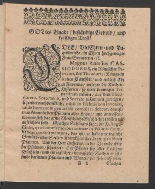 Trostschrifft.