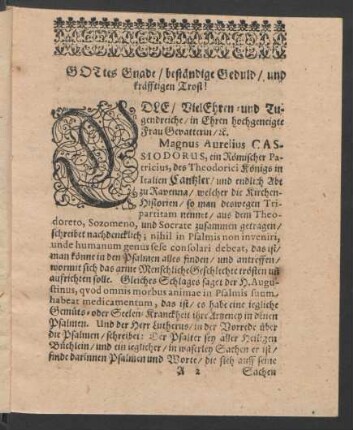 Trostschrifft.