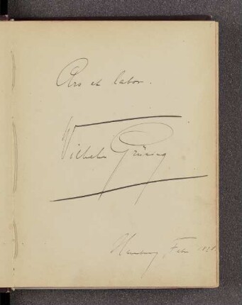 Wilhelm Grüning. – Hamburg, ??.02.1898