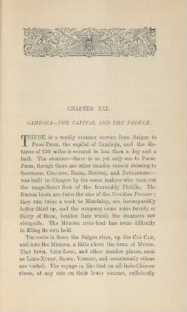 Chapter XXI. Camboja - the capital and the people