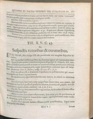 Tit. X. V. C. 43.De Suspectis tutoribus & curatoribus.