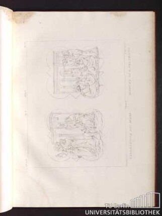 Tav. V, Tav. VI. Ladorazione dei magi. Desputi di G. nel tempio.