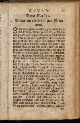 Vom Wasser. Welches am allerbesten zum Färben dienet. - Roth zu färben auf 5 Pfund Garn.