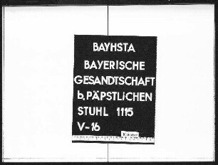 Schriftwechsel mit Johann Marquard Graf von Kreith, Geheimen Kriegsrat