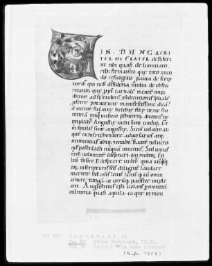 Vetus Testamentum — Initiale V (io nunc acriter), Folio 3 verso