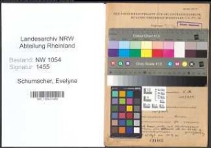 Entnazifizierung Evelyne Schumacher , geb. 19.02.1904 ()