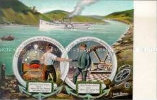 Postkarte des Centralverbandes der Maschinisten und Heizer