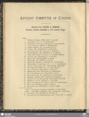 Advisory Committee Of Citizens