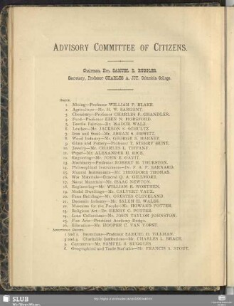 Advisory Committee Of Citizens