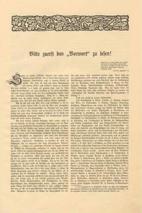 Bitte zuerst das "Vorwort" zu lesen!