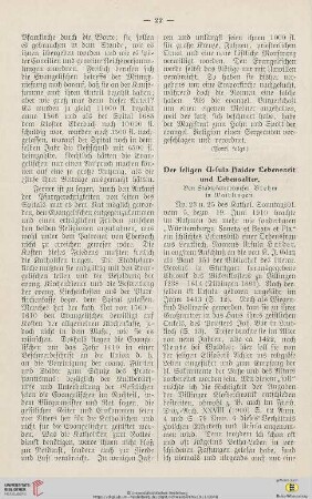 29: Der seligen Ursula Haider Lebenszeit und Lebensalter