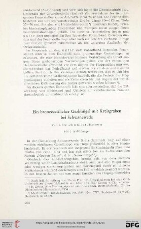 Ein bronzezeitlicher Grabhügel mit Kreisgraben bei Schwanewede