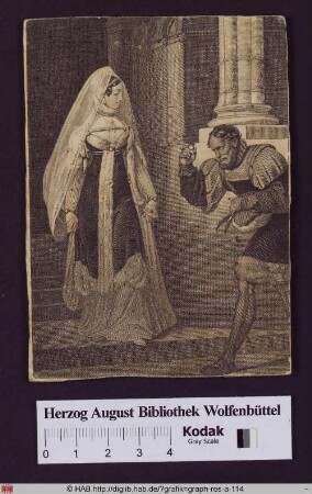 Ein Herr offeriert einer Dame einen Ring