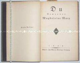 Roman von Magdeleine Marx in deutscher Übersetzung