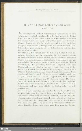 III. Karolingisch-Romanische Bauten