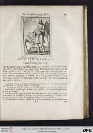 XXVIII. Zinnebeelt. Van het verlangen naer Godt