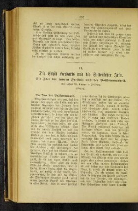¬Die¬ Ethik Herbarts und die Sittenlehre Jesu : die Idee der innern Freiheit und der Vollkommenheit ; (Schluß)