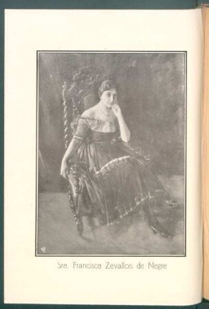 [Retrato de] Sra. Francisca Zevallos de Negre