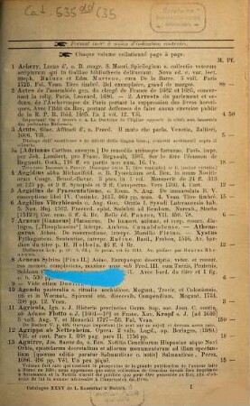 Bibliotheca Catholico-Theologica, Bibliotheca Catholico-Theologica quinta. Supplément de nos catalogues XXII, XXVIII, XXXI et XXXIV : nouvelles acquisitions: théologie catholique, philosophie scolastique, livres théolog. à figures, musique religieuse, principalement des XV., XVI., XVII., XVIII. siècles : en toutes les langues, excepté en allemand
