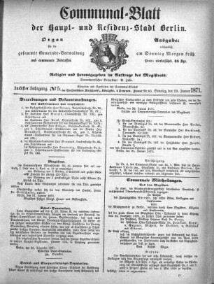 1871,5: No. 5, 29. Januar 1871