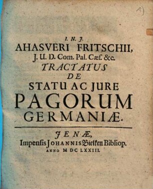 De statu ac iure pagorum Germaniae