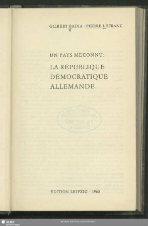 Un pays méconnu : la République démocratique allemande
