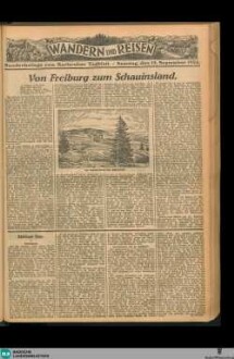 Karlsruher Tagblatt, Wandern und Reisen