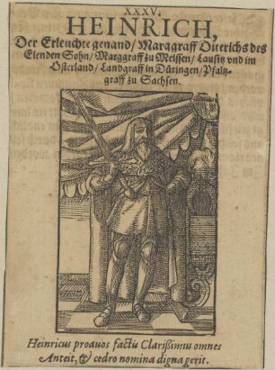 Bildnis von Heinrich, dem Erlauchten