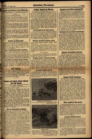 Zweite Ausgabe vom Mittwoch, den 13. August 1941.