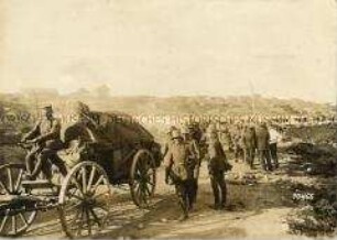 Wagenkolonne der deutschen Artillerie in Tiflis