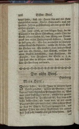 Der eilfte Brief. Hamburg. - Der funfzehnte Brief. Hamburg.